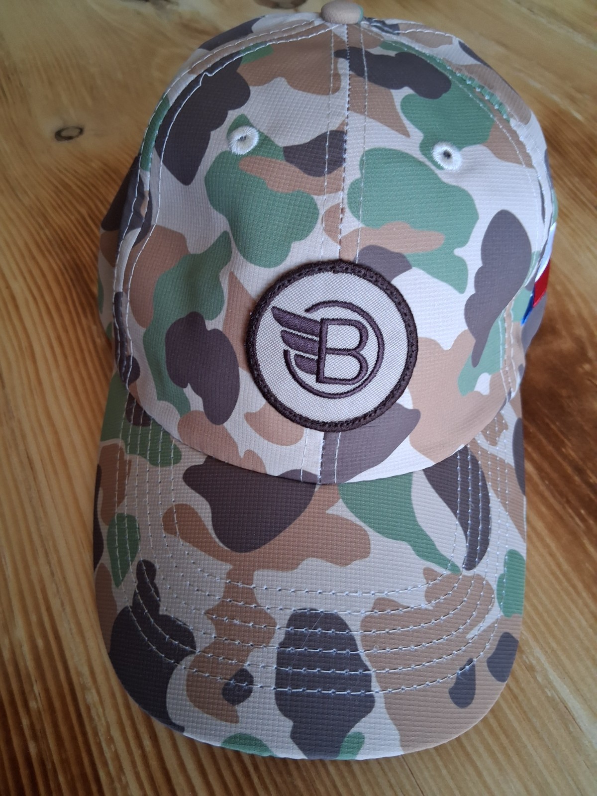 Byrdie Golf Social Group Imperial Hat Texas Flag Camo Performance Cap X210R