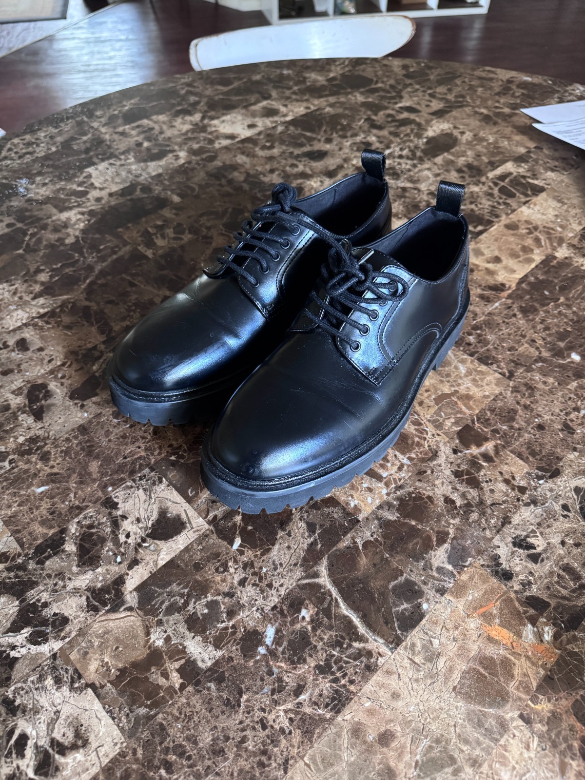 H&M Black Platform Shoes Size 9