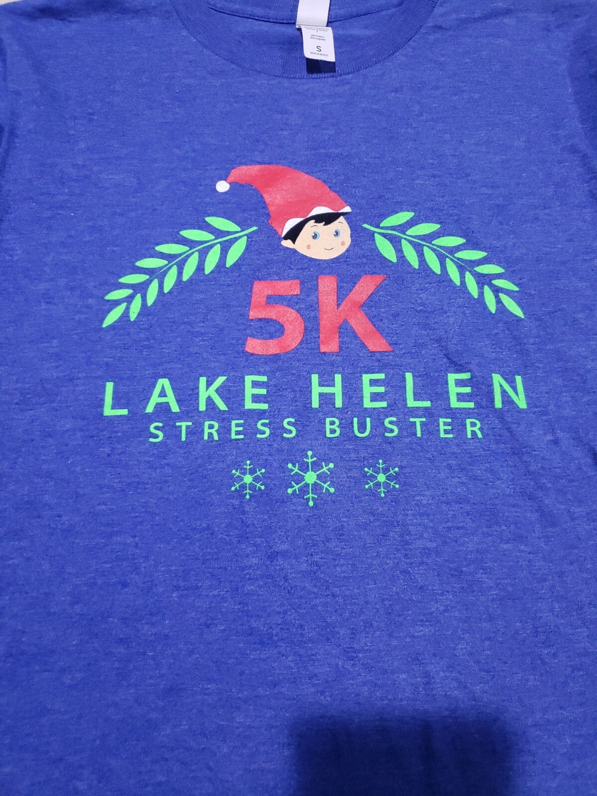 Men’s Short Sleeve Tee Shirt 5K Run T-Shirt Running Tee Sz Small A8