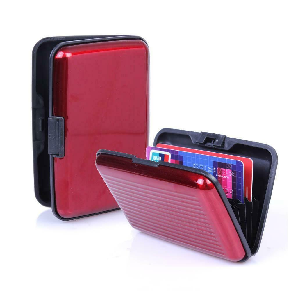 Aluminum Metal Wallet Business ID Credit Card Case Holder Anti RFID Blocking US