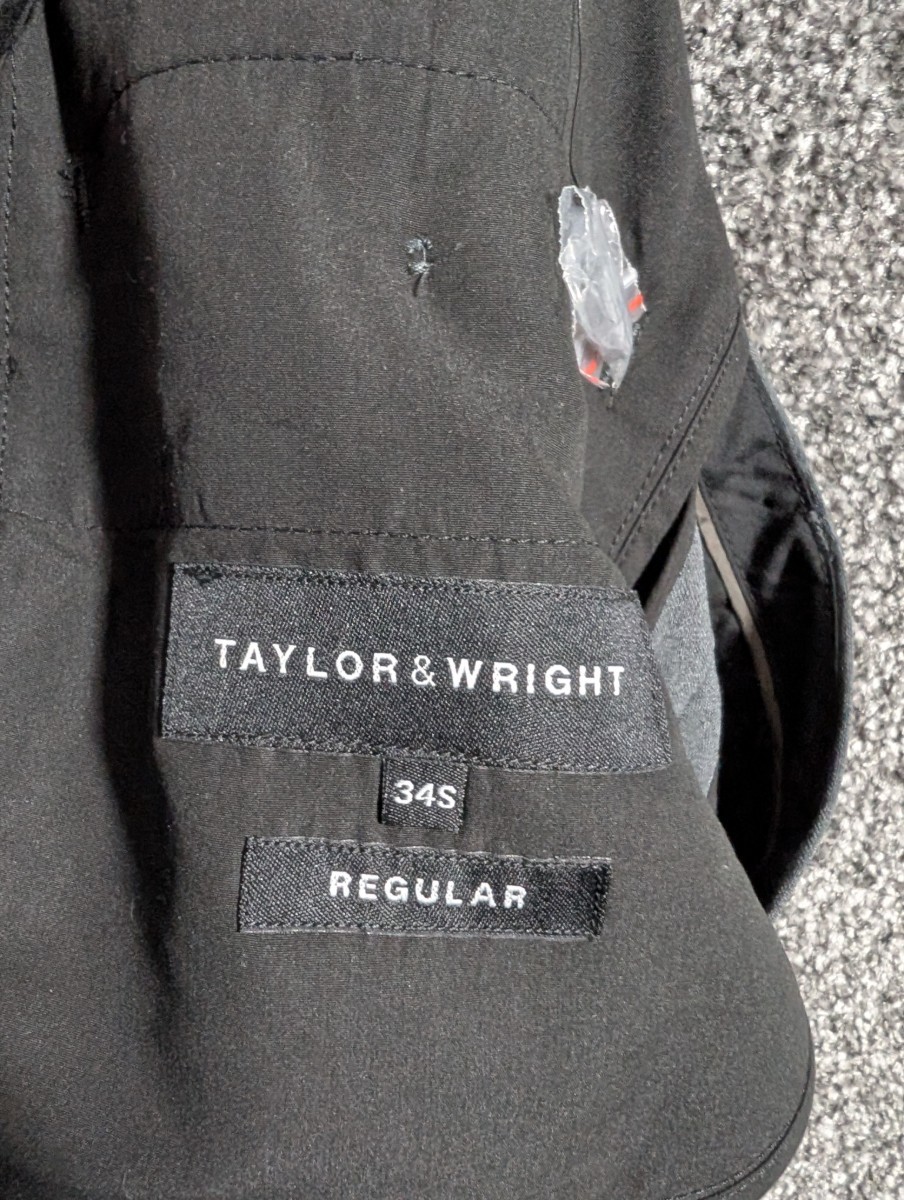 Taylor & Wright Mens Trousers 34in Waist 29in Leg Grey Regular Fit Polyester