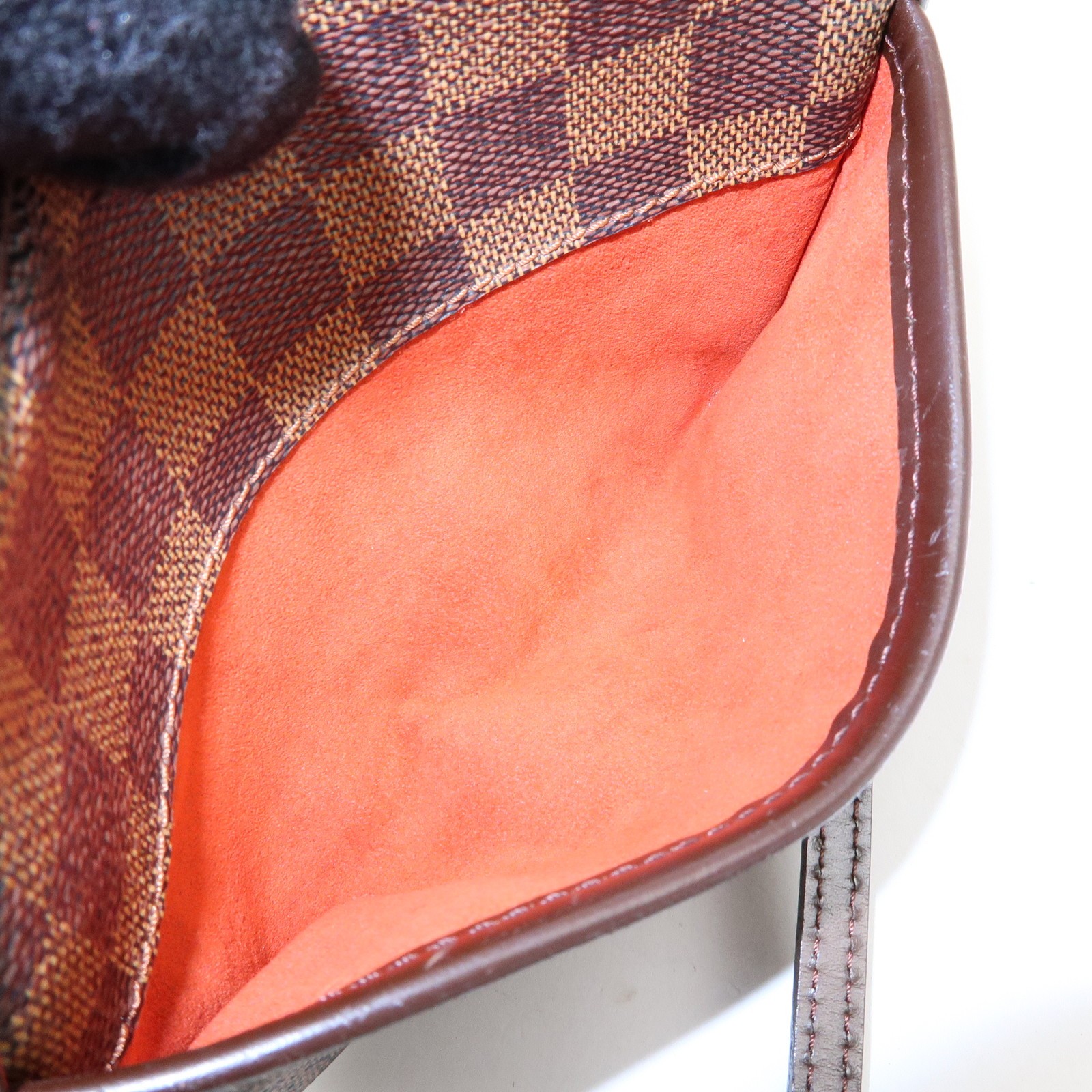 Louis Vuitton Damier Pochette Ipanema Shoulder Bag Ebene N51296 Auth Used F/S