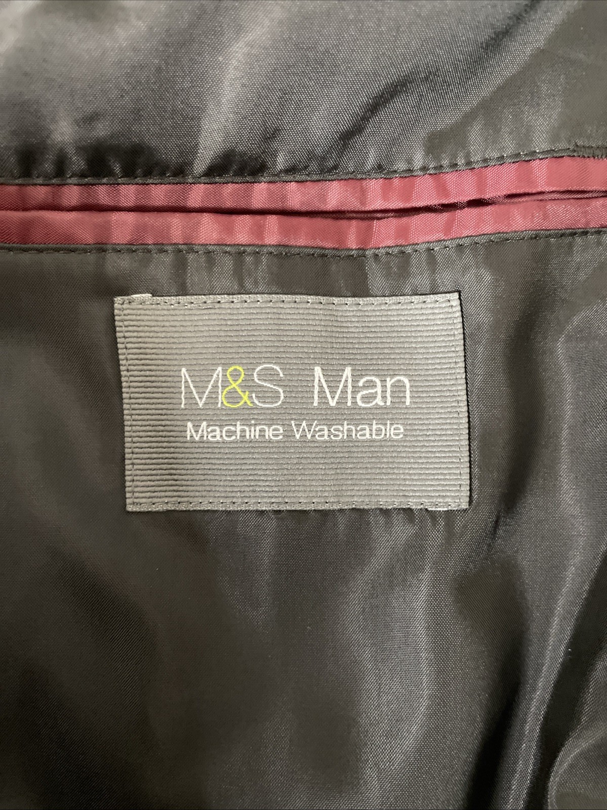 M&S MEN’S TUXEDO DINNER SUIT JACKET MACHINE WASHABLE REG FIT Size 46″ Med 117cm