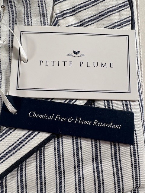 Petite Plume Kids Pajama Set Color: Navy French Ticking New!