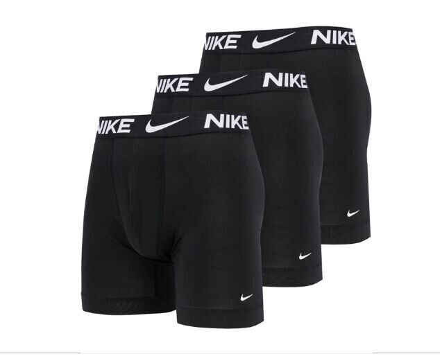 3 NIKE Dri-Fit Essential Micro 3 Pack Boxer Brief Black Men’s , NEW IN BOX