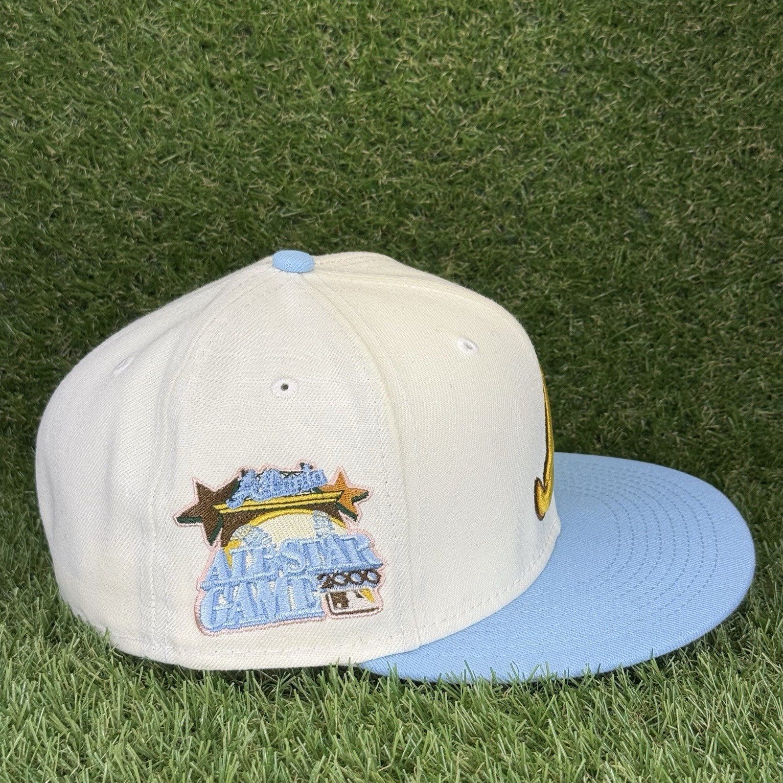 ANIMAL CROSSING HAT CLUB EXCLUSIVE ATLANTA BRAVES 2 TONE 2000 ASG PATCH FITTED