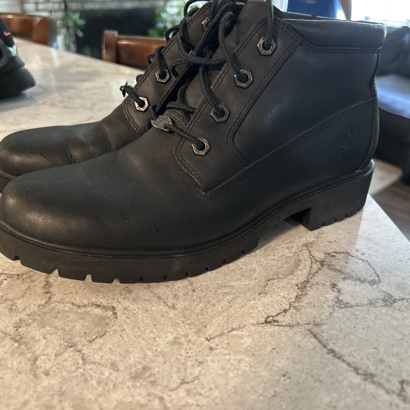 Timberland Premium 6″ Waterproof Women’s Size 10 Black Leather Boots