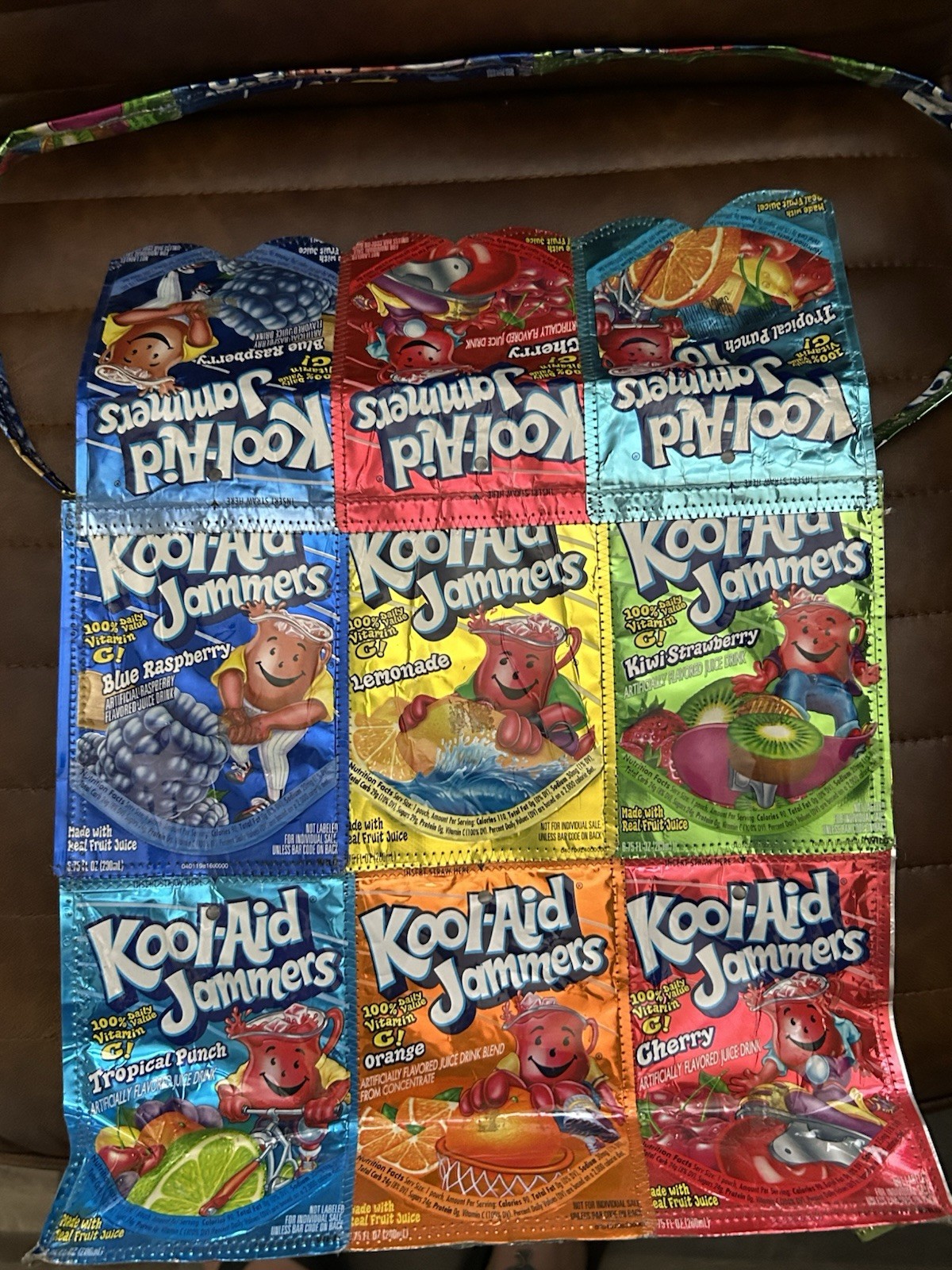Vintage 2005 Upcycled Kool-Aid Jammers Tote Bag – Handmade, Water resistant