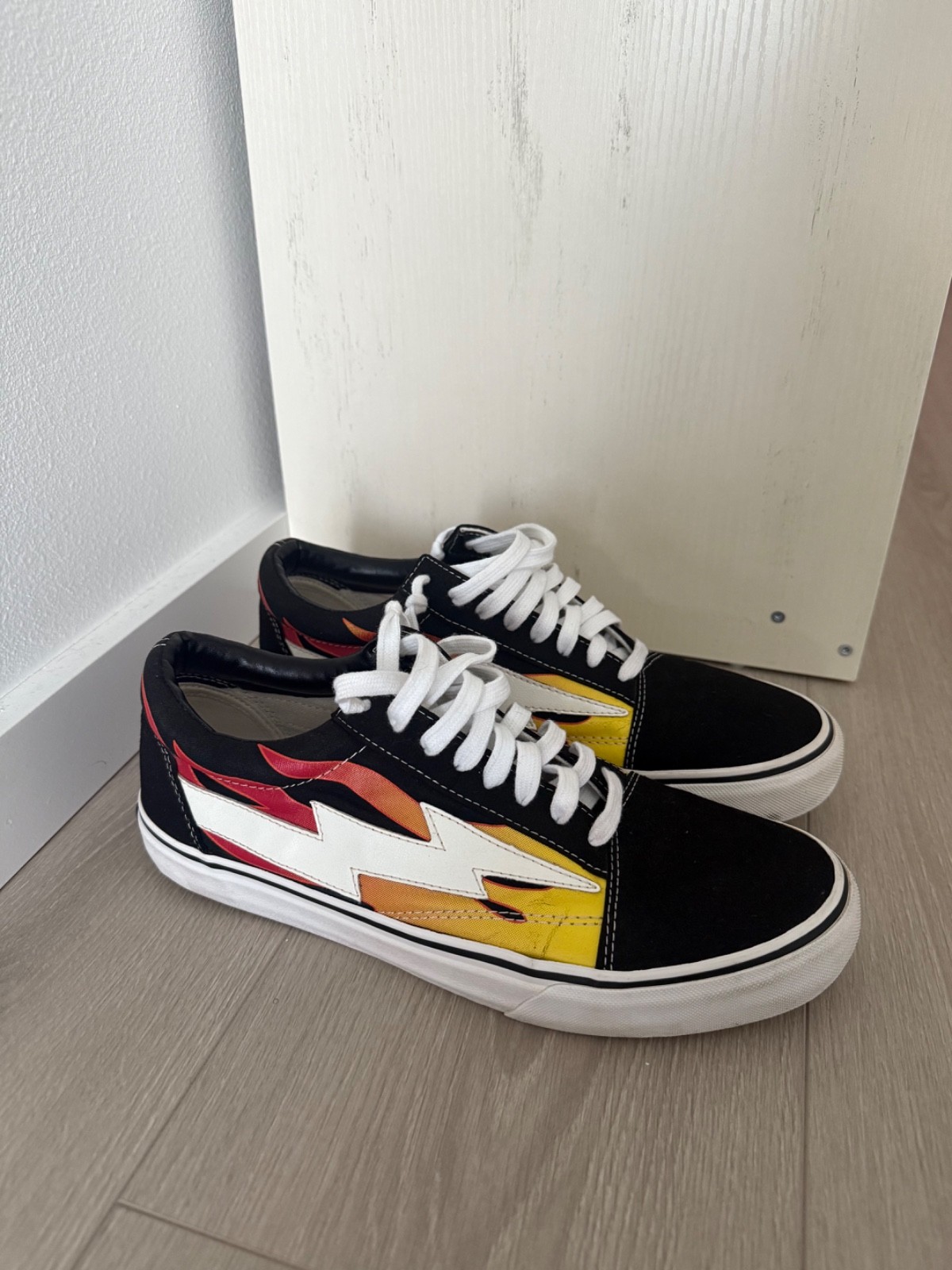 100% Authentic Revenge x Storm Vans Original Classic Flame Black Multiple Sizes
