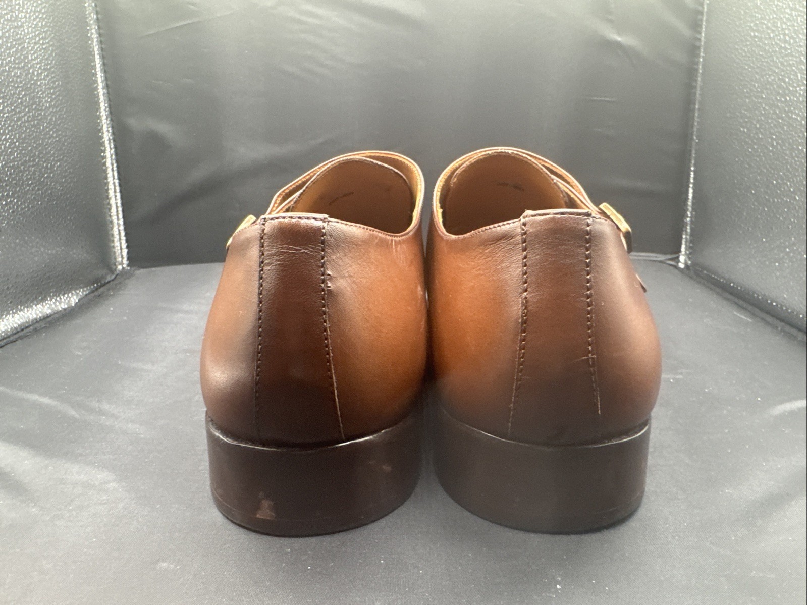 THURSDAY BOOT CO SAINT Cinnamon LEATHER DOUBLE MONK STRAP DRESS SHOES MENS 15