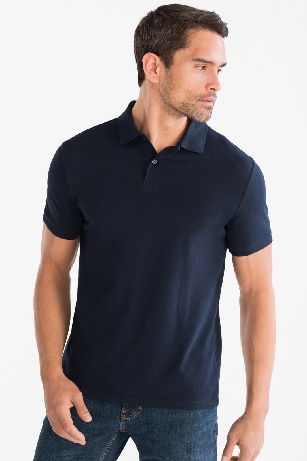 Men’s Polo Shirt Dri-Fit Quick-Dry Golf Sports Tee Cotton Jersey Plain T Shirt