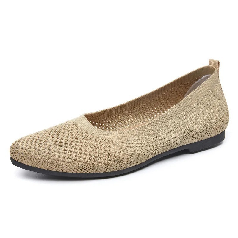 2025 Women Breathable Mesh Flats Slip On Lightweight Soft Casual Loafers Shoes
