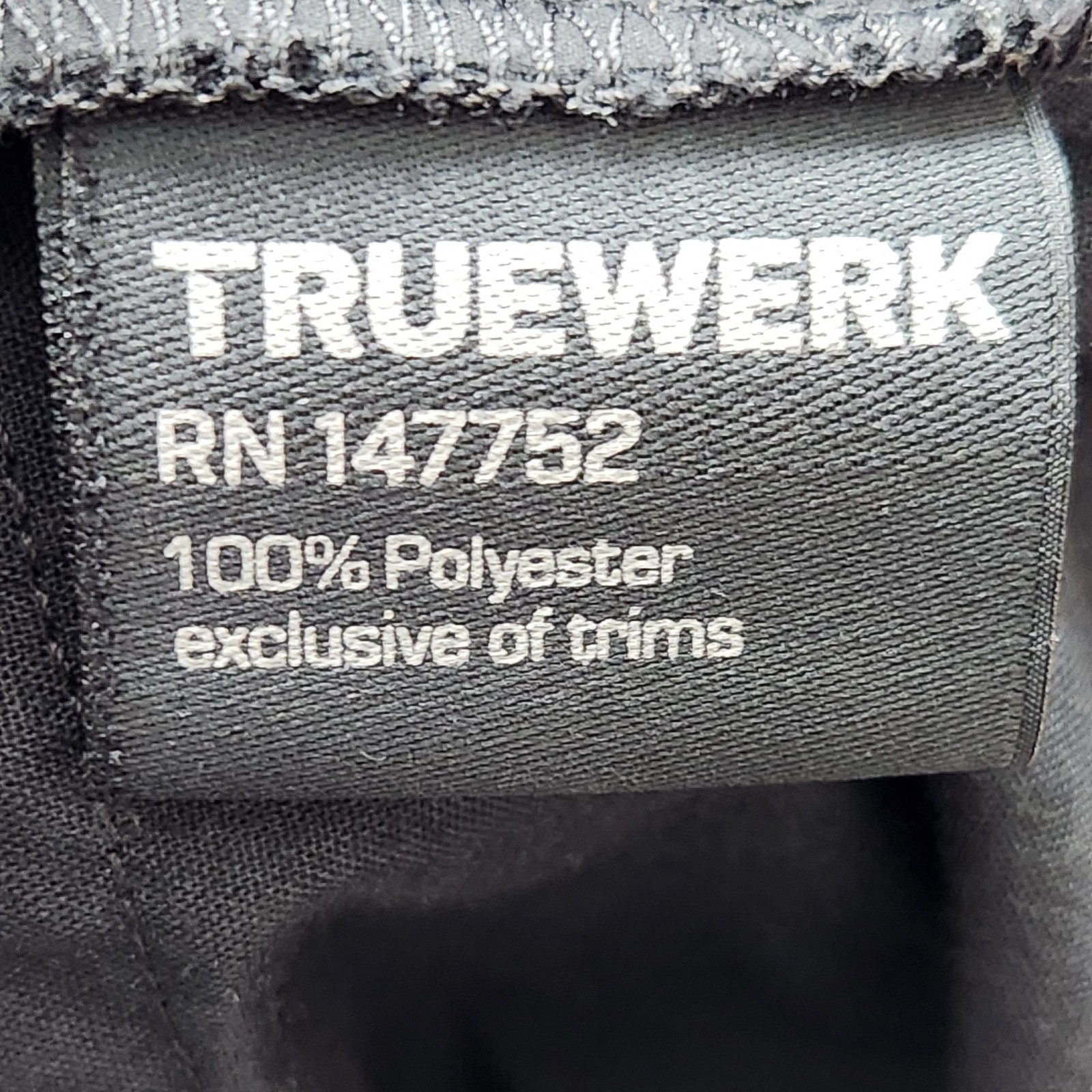 Truewerk Pants Mens 3XL Black Flat Front Straight Leg Utility Work Cargo Pocket