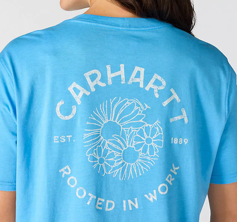 BEST SELLER Carhartt TENCEL Fiber Floral T Shirt Loose Lightweight NO IMPORT FEE