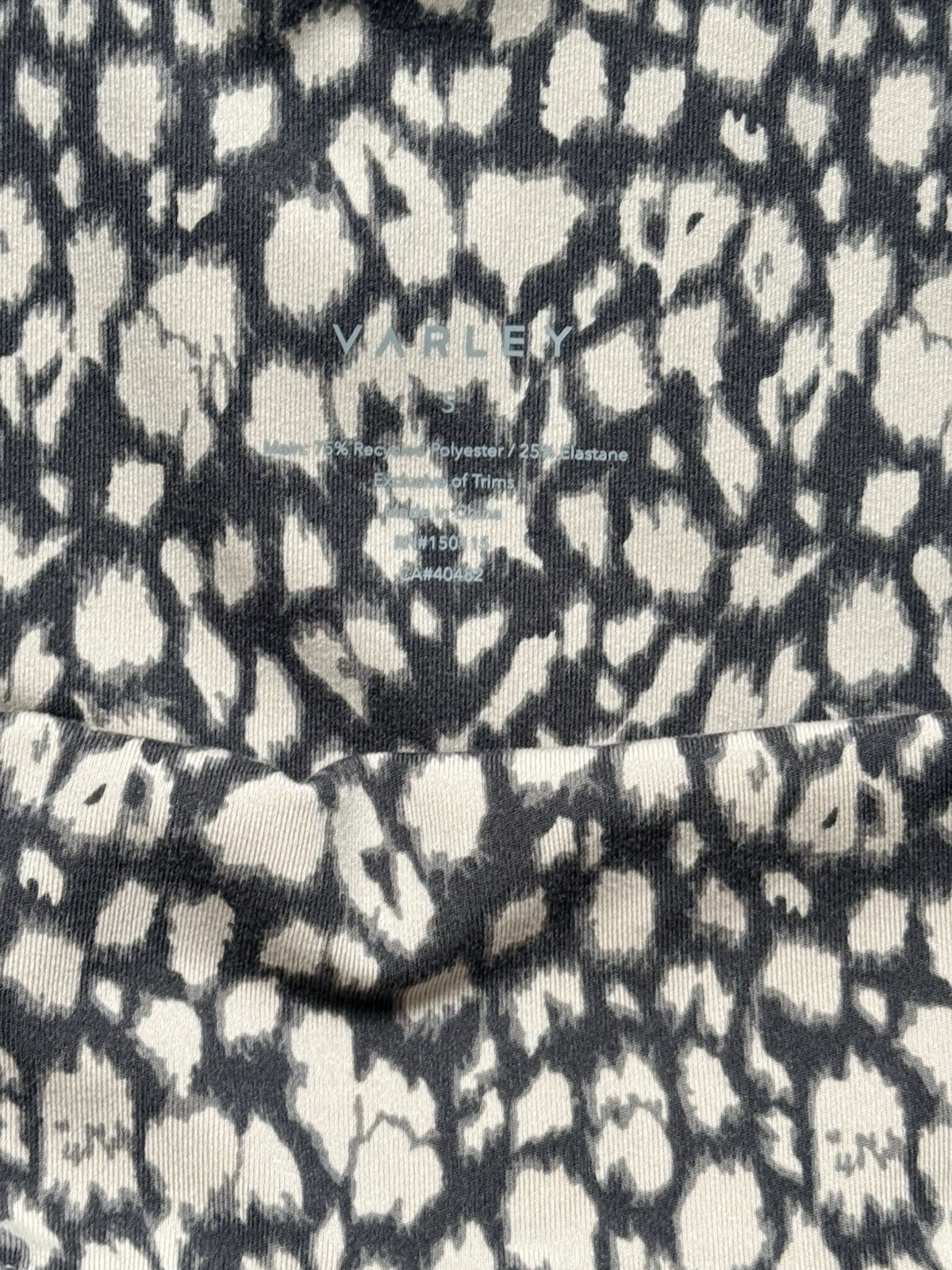 Varley Let’s Move High Rise Leggings Motion Spots Animal Print Size Small