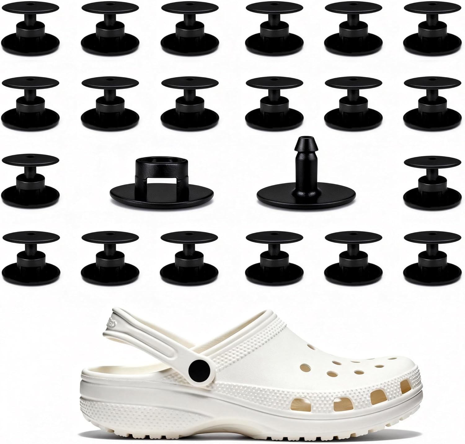 24 Sets Replacement Rivets for Crocs, Replacement Parts for Crocs