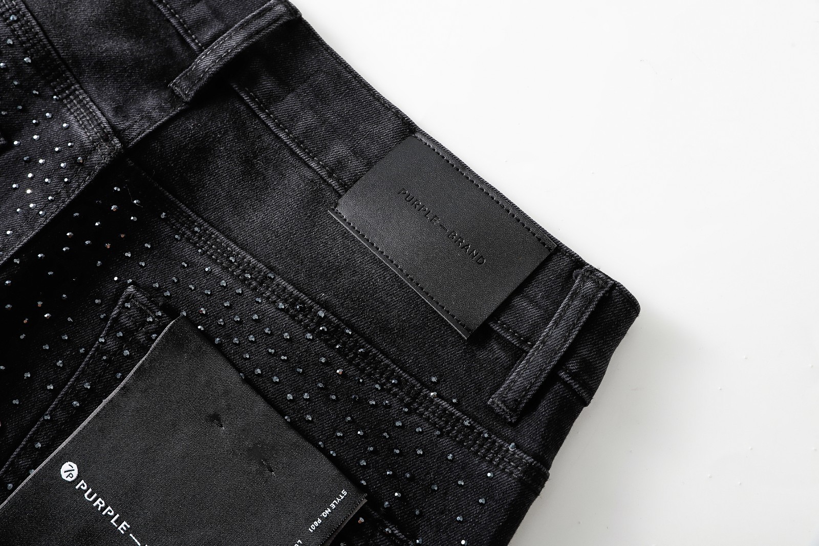 2026 New Purple brand Men’s personalized Rhinestone Leisure fashion jeans