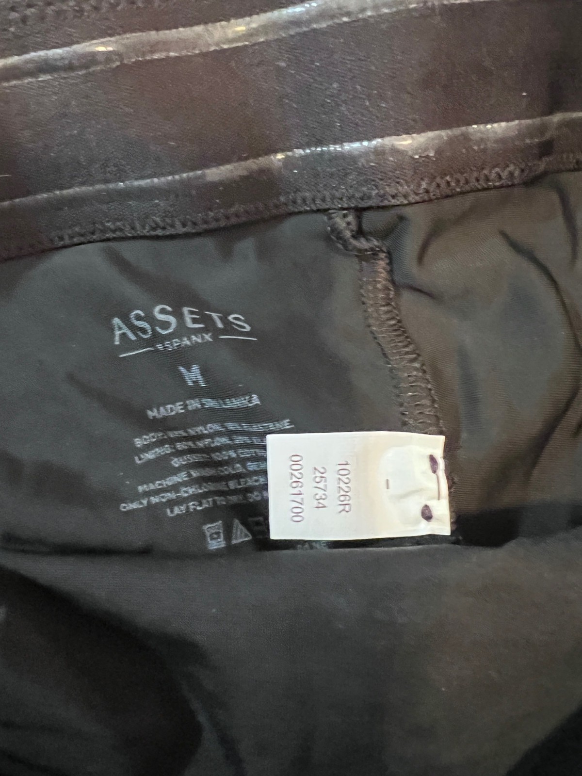 Assets By Spanx High-Waisted Mid-Thigh Shaping Shorts Black Size M