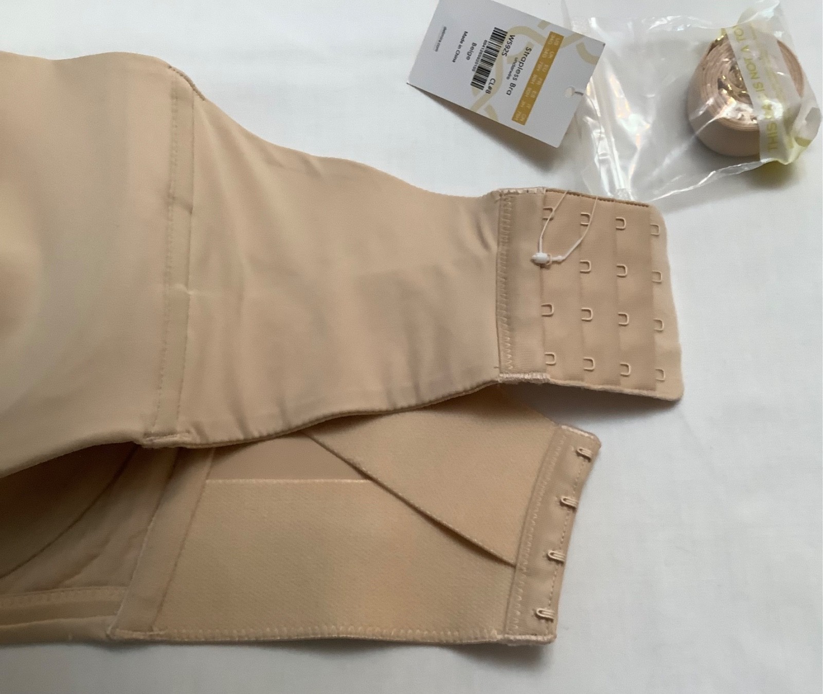 Delimira Convertible Strapless Underwire Bra Style # W592S,Beige, 34G, NWOT