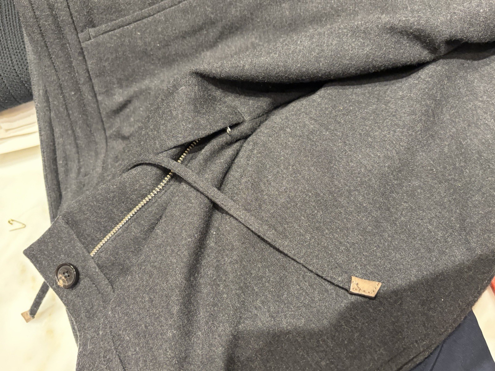 **Zegna Mens Luxury Grey Wool Drawstring Sweatpants. SZ S/48 WOW $1050 Retail