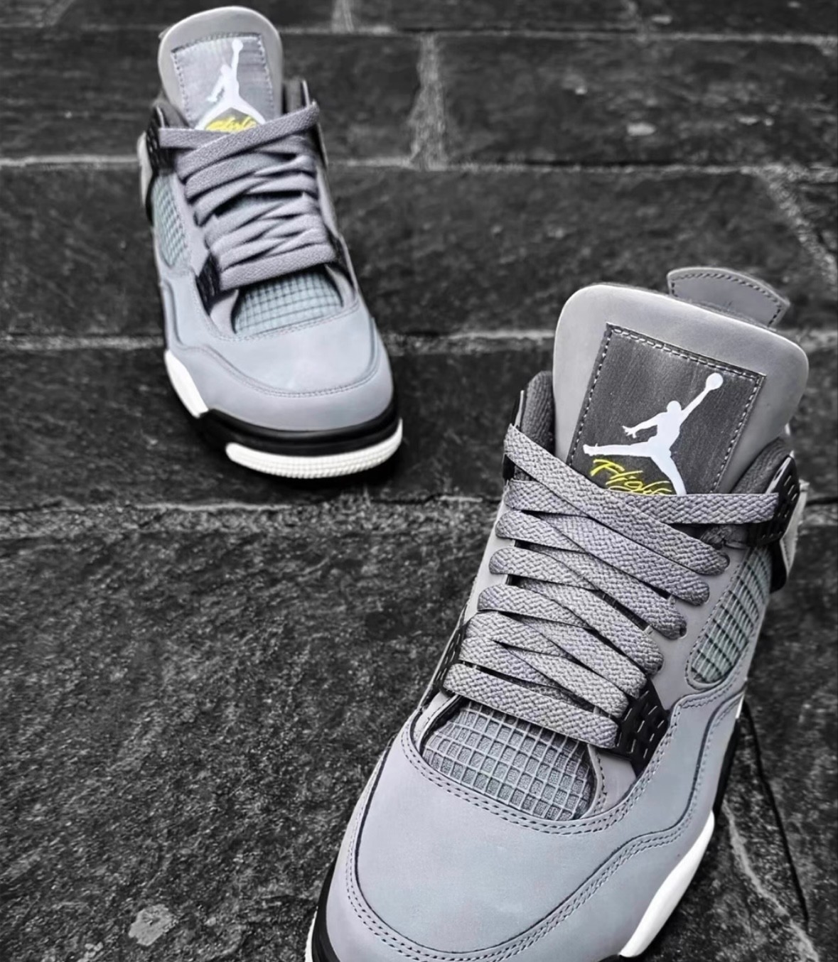 Nike Air Jordan 4 “Cool Grey” Men’s Retro Mid Top Basketball Shoes