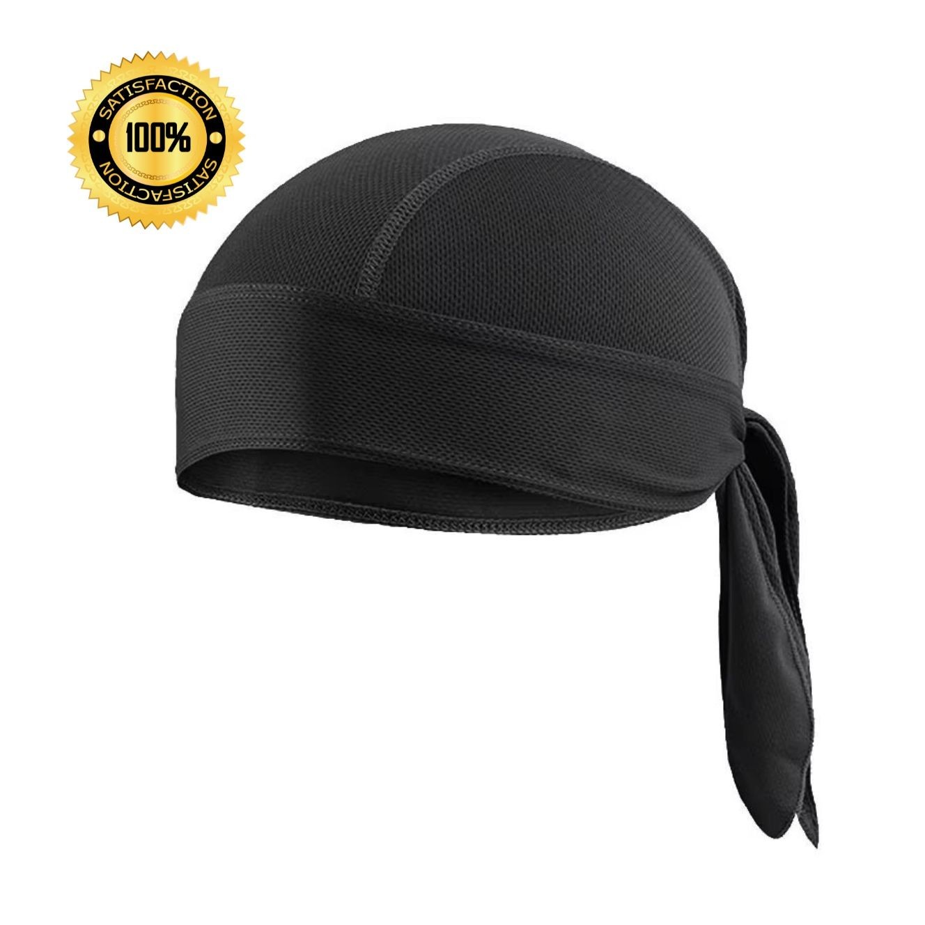 Motorcycle Wrap Biker Du Do Black Bandana Paisley Doo Rag Head Skull Cap Durag.