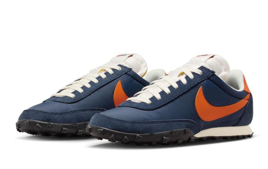 Nike Waffle Racer IM8658-400 Midnight Navy Safety Orange-Sail Men’s Size