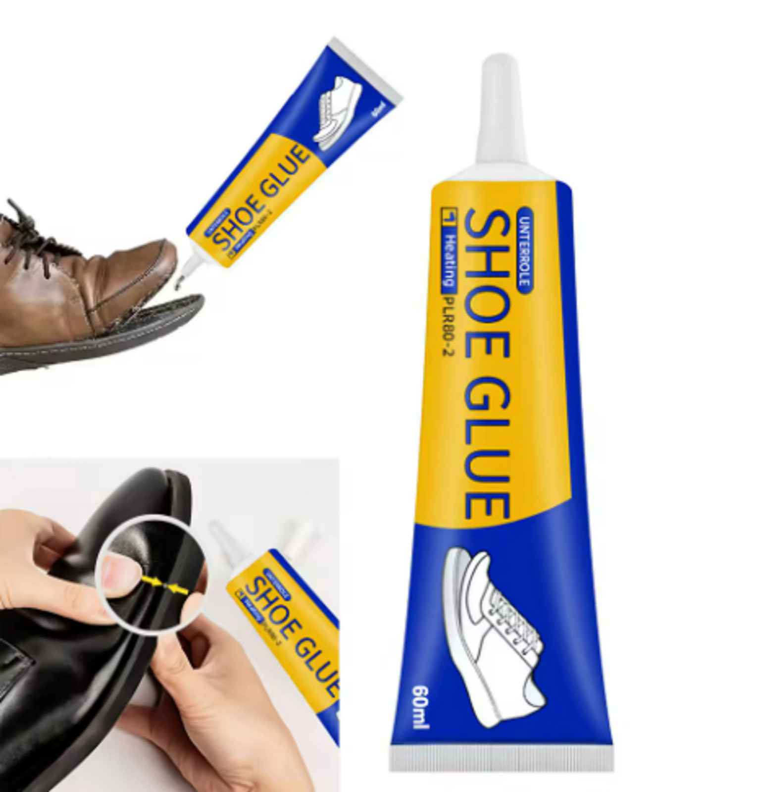 Shoe-Fix Glue: Pro Grade Shoe Repair Glue Adhesive for Boots, Heels, Soles, More