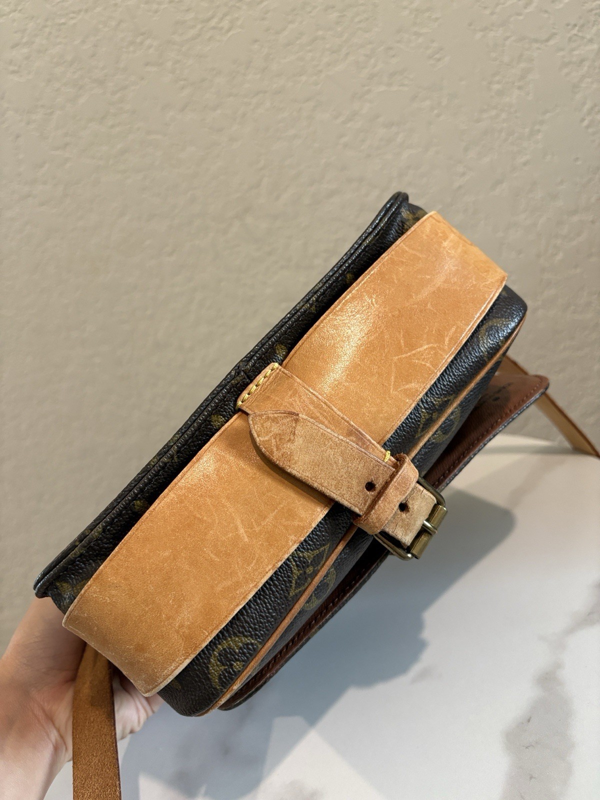 Louis Vuitton SL8965 Cartouchiere MM Brown Monogram Crossbody Bag