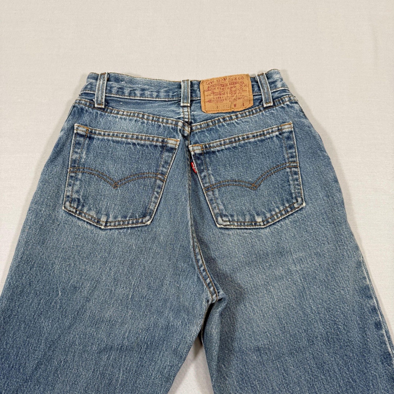 Vintage Levis Jeans Womens 24×30 Blue 501 Straight Fit Denim Pants 80s 90s USA