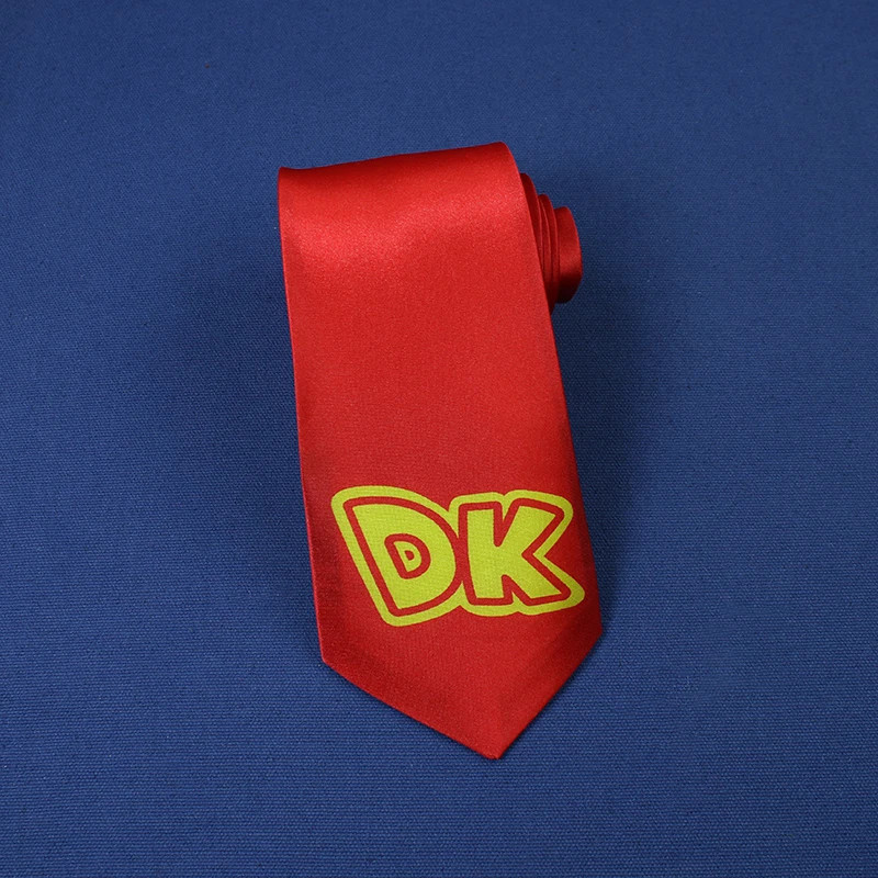 Cos Donkey Neck tie Kong Cosplay Neckband Costume Accessories Movie Peach Red