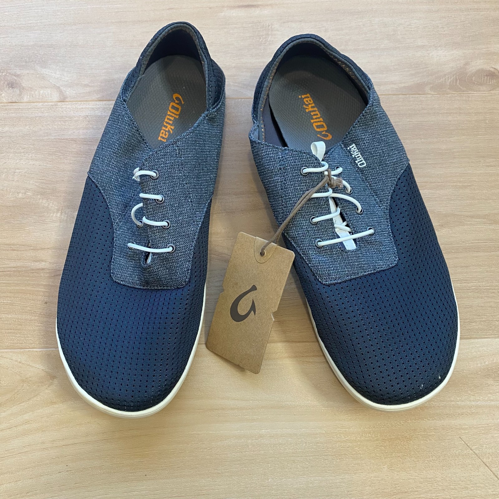 NWT Olukai Men’s Nohea Moku Shoes Dark Shadow Size 11/11.5 (see description)