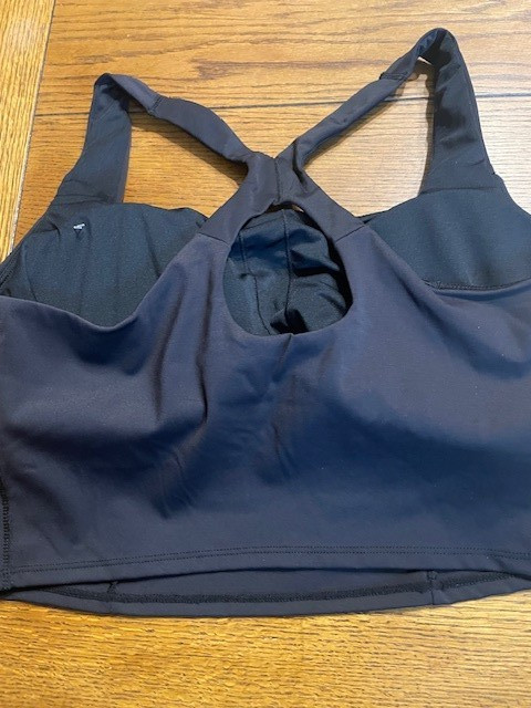 Avia Sports Bra Women’s XL Black Racerback AVX41 Padded Pullover Athletic New