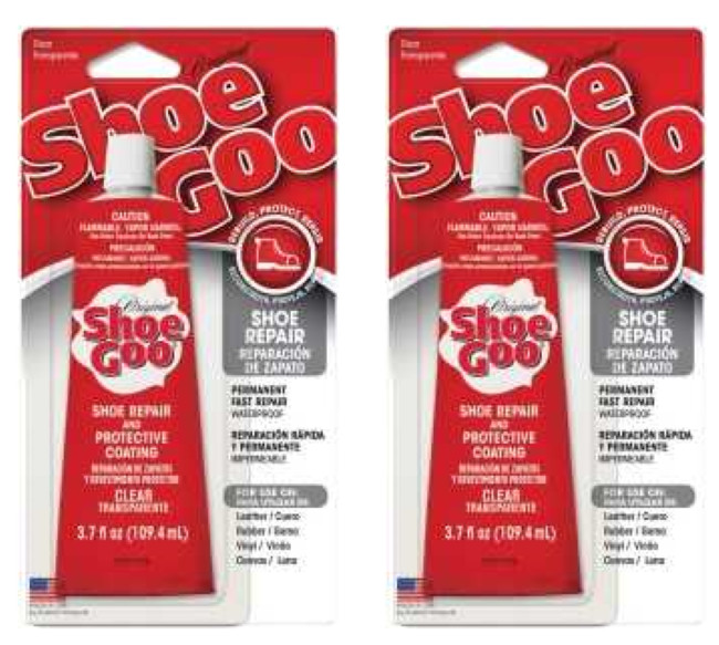 SHOE GOO Shoe Repair Glue 3.7oz CLEAR P/N 110011 (2-PACK)