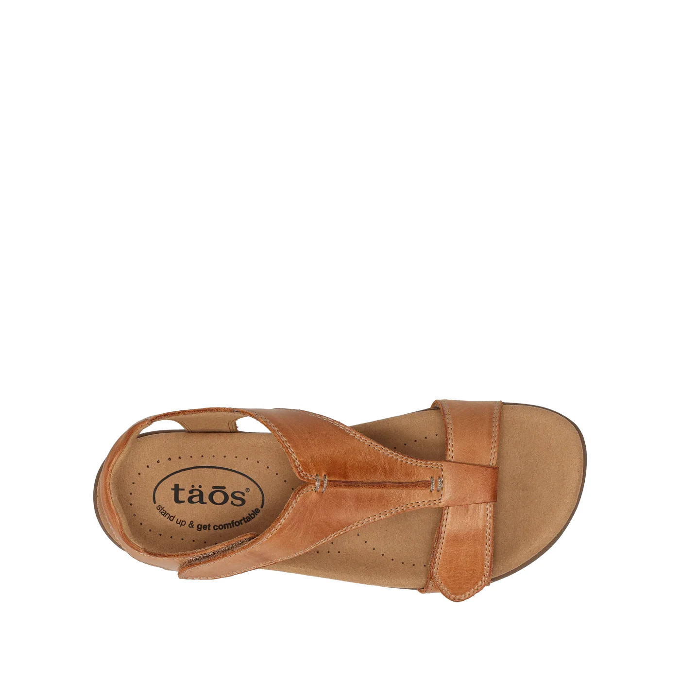 Women’s New TAOS “The Show” Premium Leather Sandal – Caramel – All Sizes