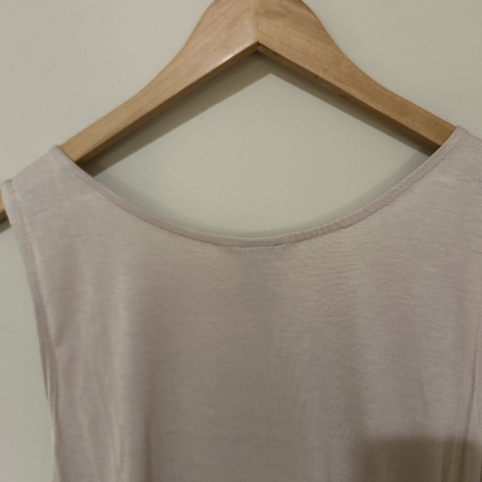 H & M Beige Beaded Sleeveless Top Size L