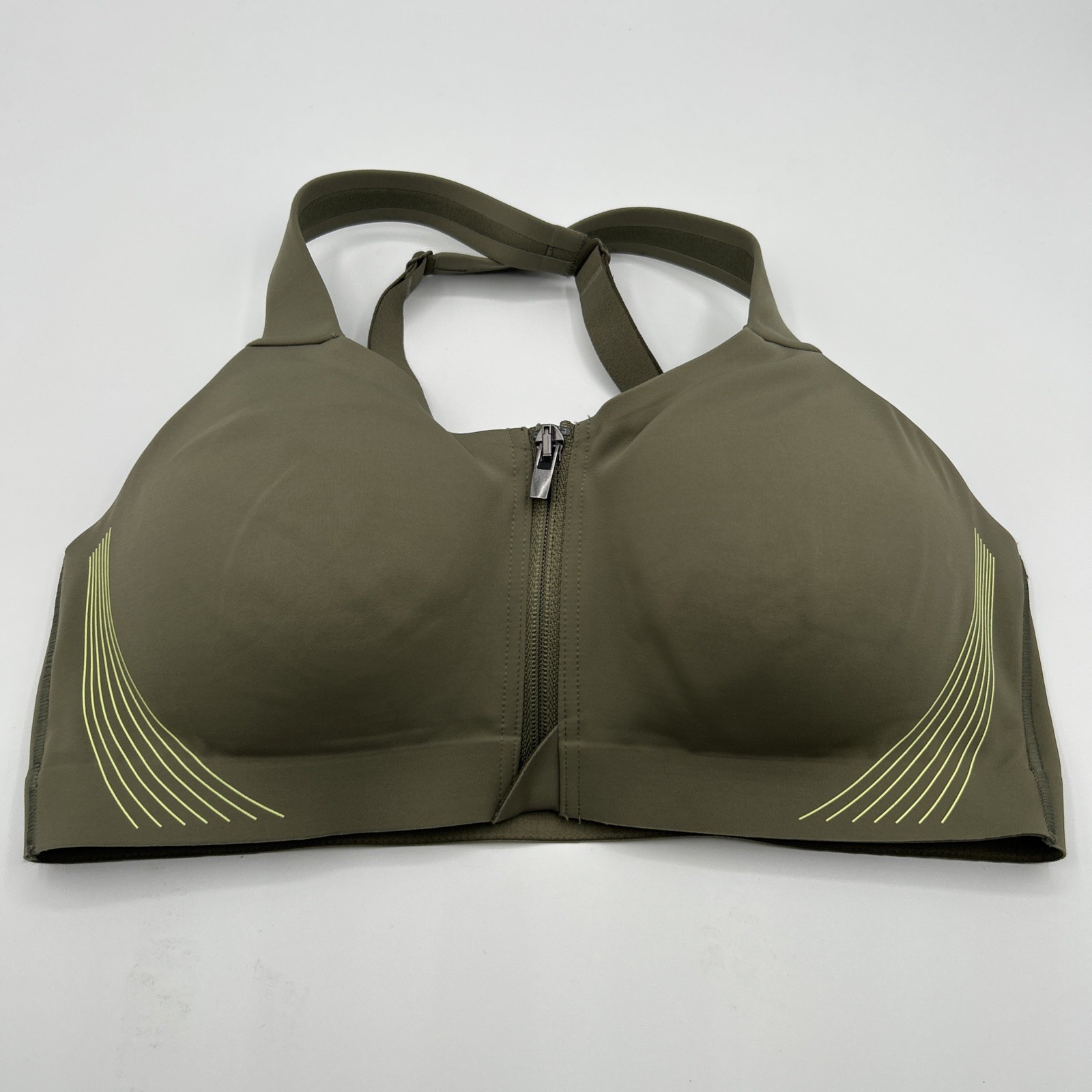 Victoria’s Secret VSX Knockout 2.0 Front-Close Sports Bra Olive Green Pick Size