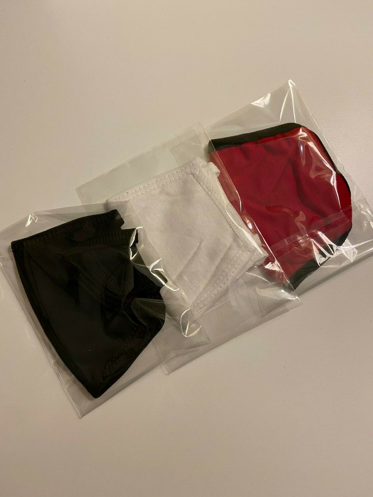 Face Mask Triple Layers 100% Cotton Washable Reusable Color Unisex Adult 2 PACK
