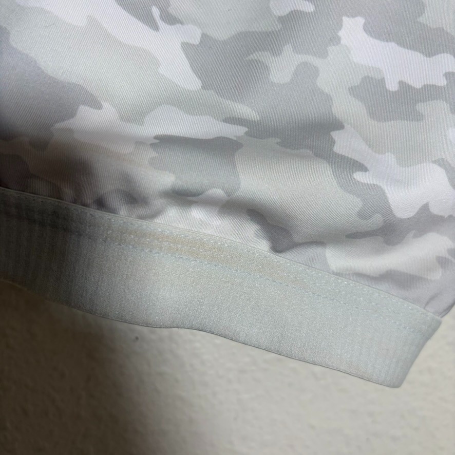 Avia Sports Bra Women’s Large White Gray Camo Unpadded Athletic
