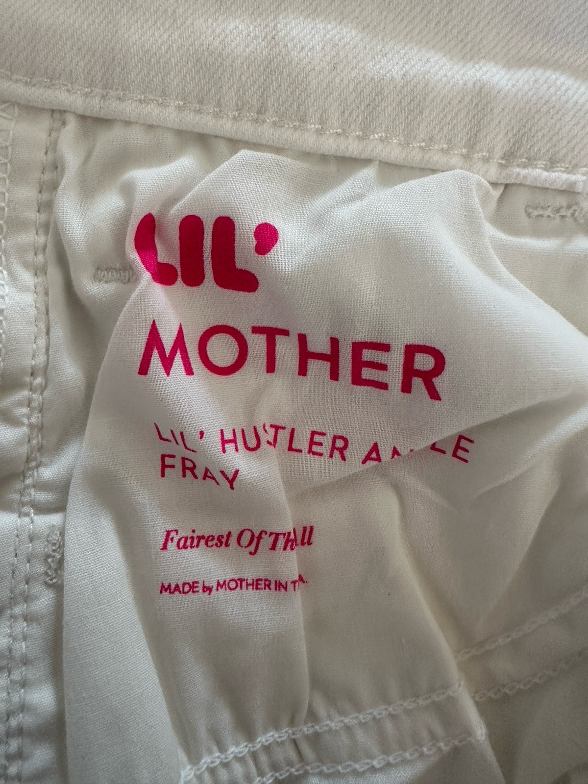 LIL MOTHER The HUSTLER Ankle Fray PETITES Jeans in Fairest of them All Size 29