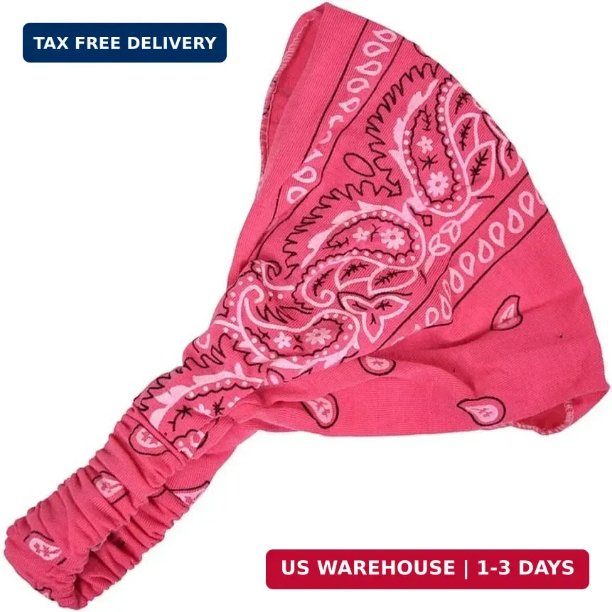 Motique Accessories Wide and Stretchy Bandana Headwrap