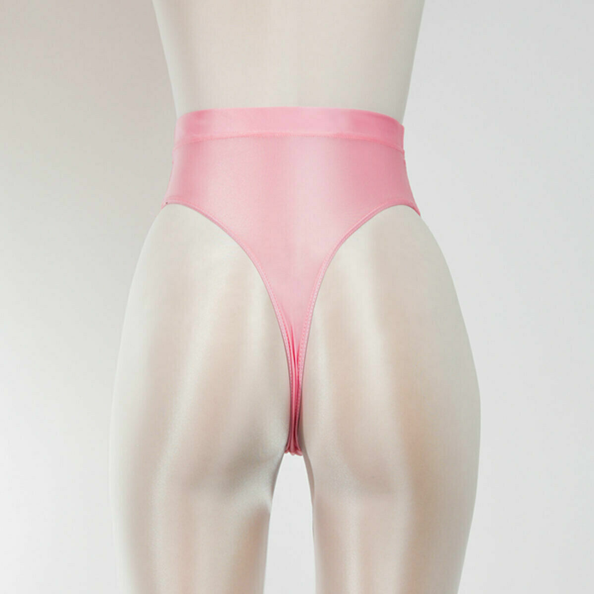 Womens Silky Satin Shiny Thong Briefs Panties Lingerie Underwear T-Back Knickers
