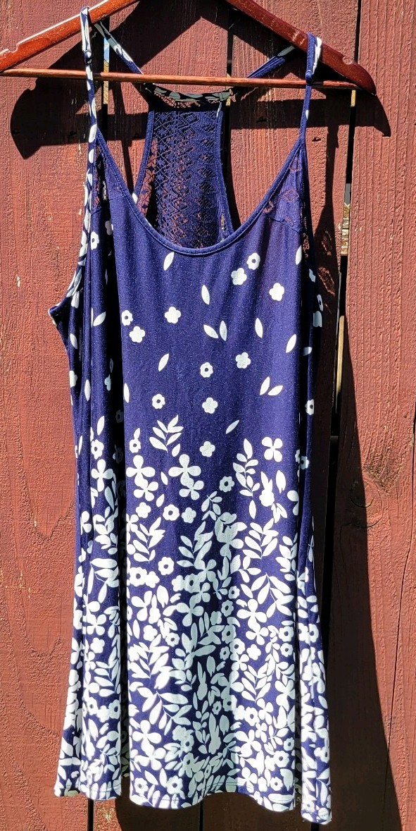 In Bloom by Jonquil Floral Lace Kimono Tie Robe & Chemise Set M-L NBL13OR