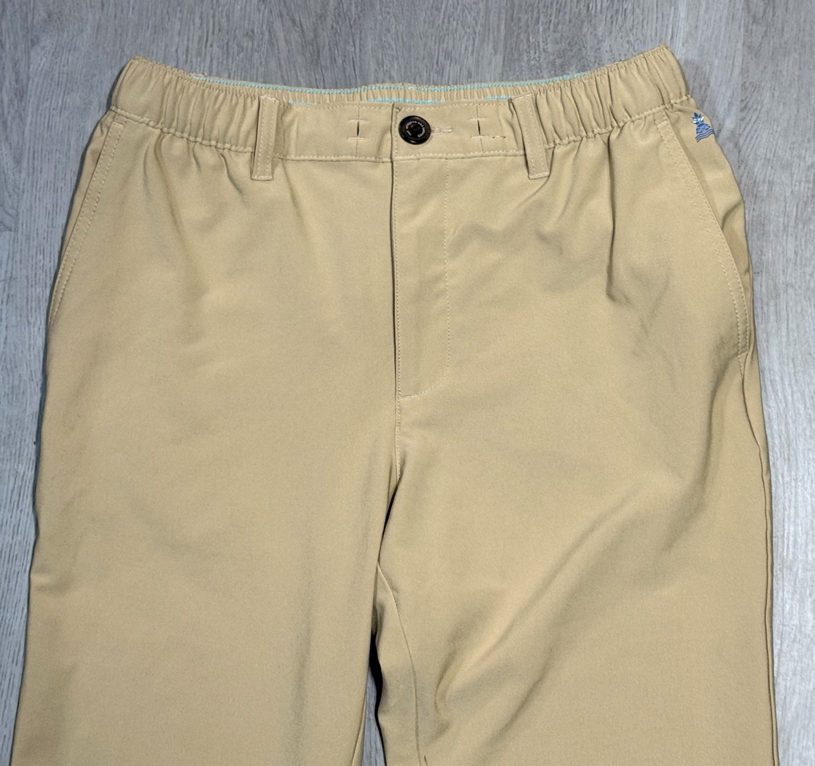 Chubbies Everywhere Performance Pants Men’s S Khaki Drawstrings Stretch Chino