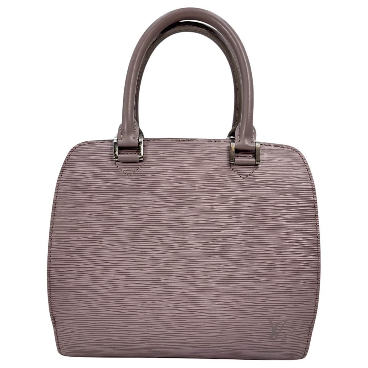 Louis Vuitton Pont Neuf Epi M5205B Brown Lilac Hand bag ｗ/storage bag Authentic