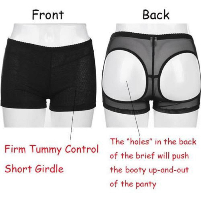 BOOTY BRA INVISIBLE LIFT BUTT LIFTER SHAPER PANTY TUMMY CONTROL BOYSHORTS SHORTS