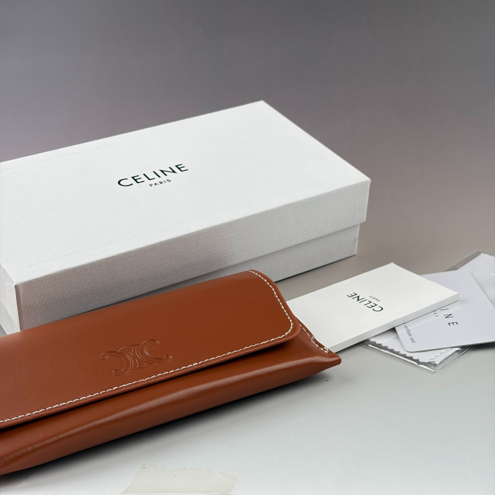 New In Box – Celine Triomphe Oval Women Sunglasses Black Designer Summer Travel