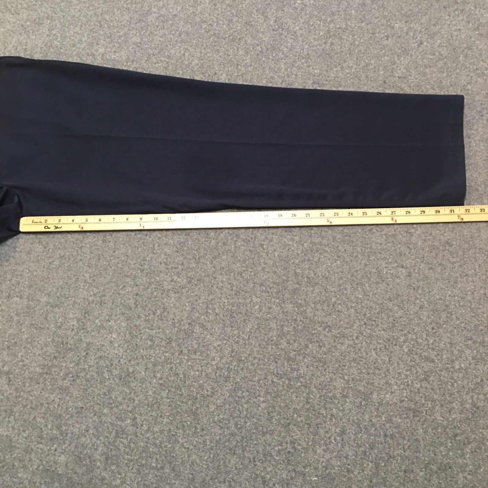 Dockers Collection Men 36×32 Dress Pants Navy Blue Flat Front Relaxed Fit Cotton
