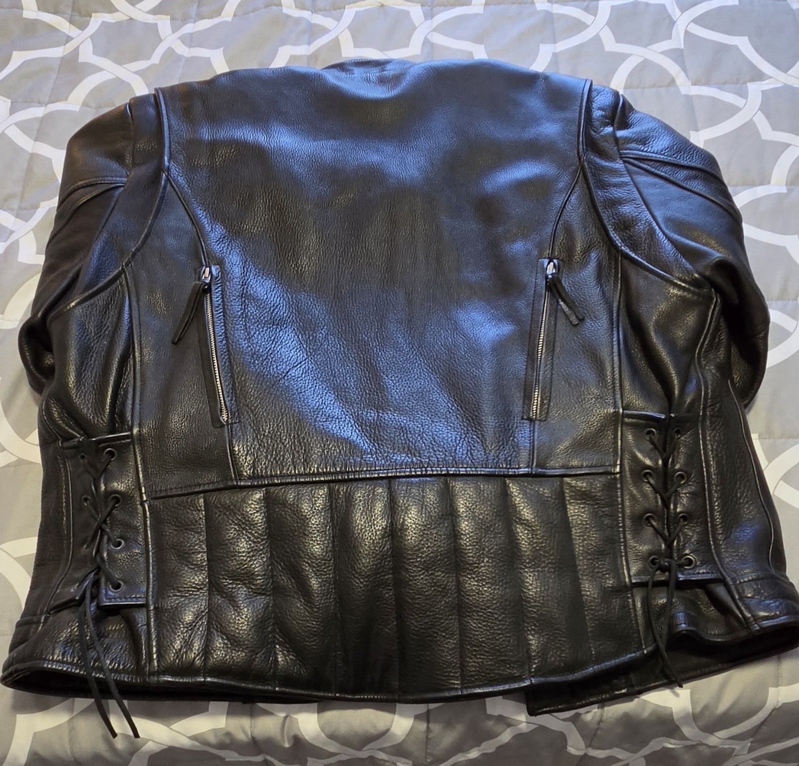 leather biker jacket men