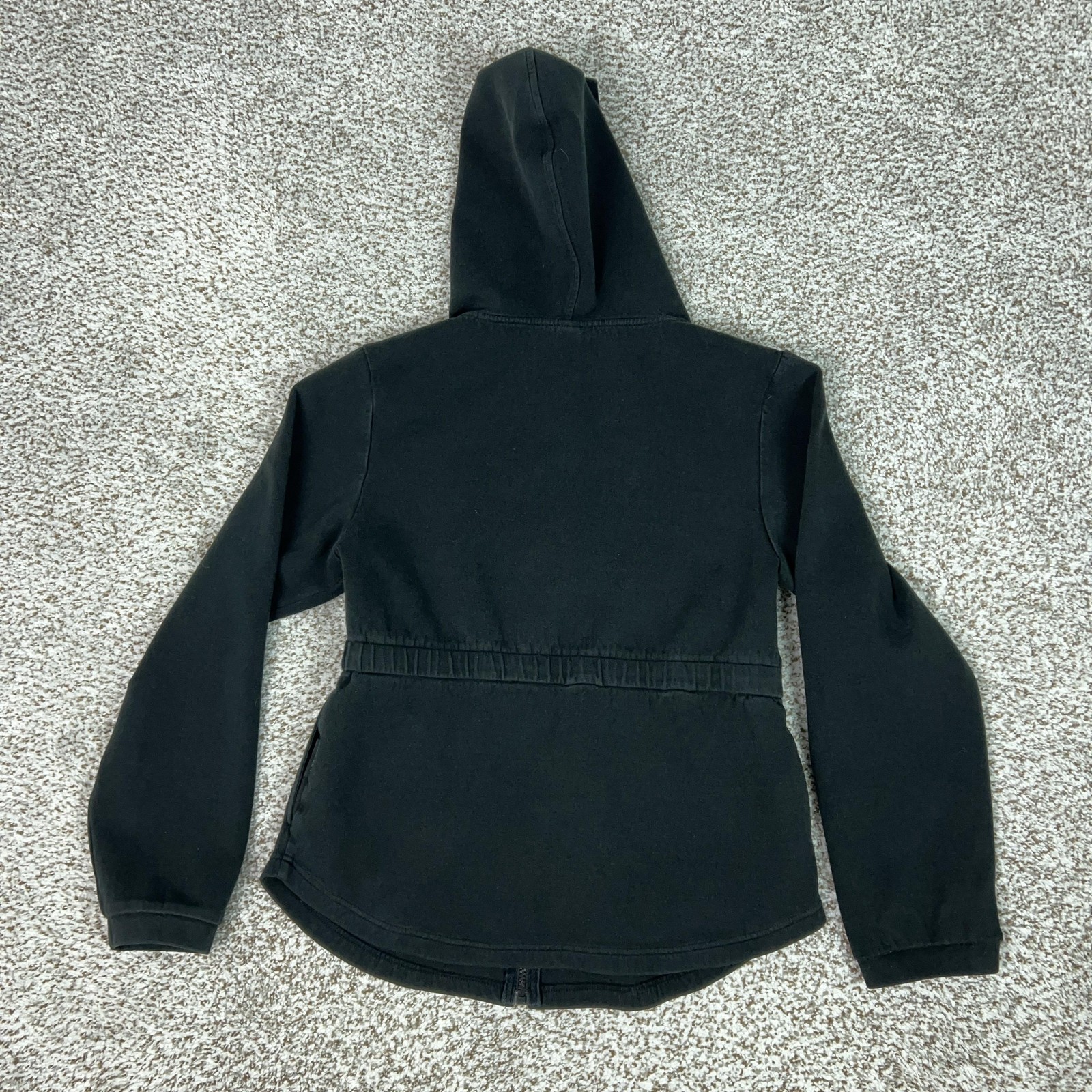 Varley Jacket Womens Large Black Hooded Full Zip Fleece Athletic Casual Lounge